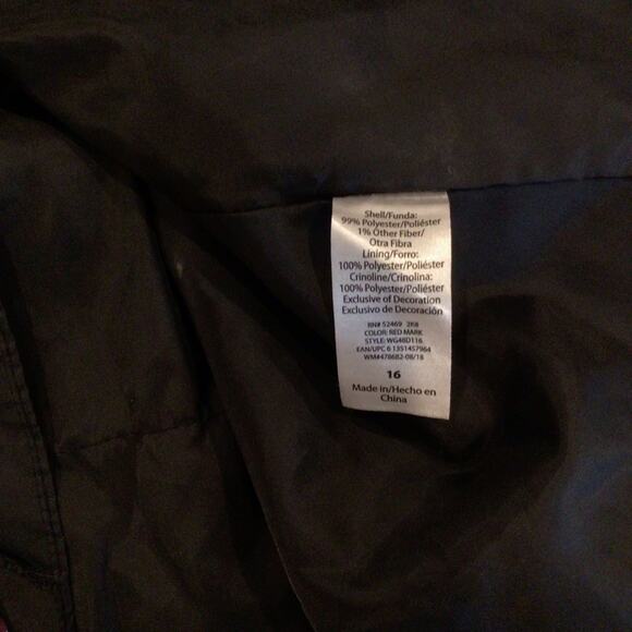 WONDER NATION Red Plaid Metallic Accent Holiday Party Hi/Lo Girls Dress size 16 - Picture 6 of 6